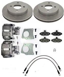 ★ NEW Merkur XR4Ti Rear Disc Brake Kit 258mm / 10" Vented Rotors Ford Sierra ★ - Foto 1 di 2
