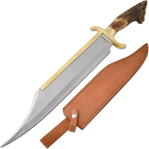 21" Real Crown Montana Hirschhorngriff Full Tang Jagdmesser - Bild 1 von 4