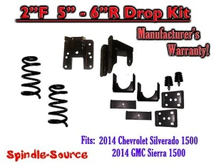 2/5 - 2/6 Adjustable Drop Kit Coils Hanger FOR 16-18 Chevy Silverado GMC Sierra - Picture 1 of 1