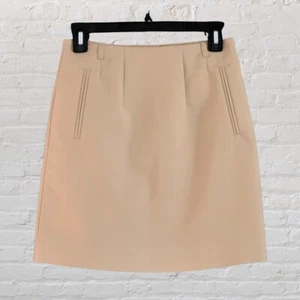 Small H&M Khaki Pleated Skirt New w Tags School Uniform Basic Work Business - Foto 1 di 7