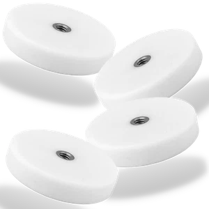 Neodym Magnet mit Gewinde Gummiert 34mm 12KG Stark Gummi Topfmagnet Scheibe Rund - Bild 1 von 6