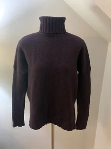 Women’s Vince Purple Turtleneck Pullover Sweater Long Sleeve Wool Blend Small - Picture 1 of 15