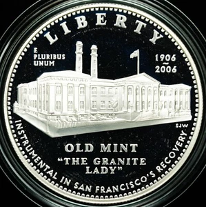 2006 S San Francisco Old Mint Commemorative Silver Dollar w/ Box & COA - Picture 1 of 4