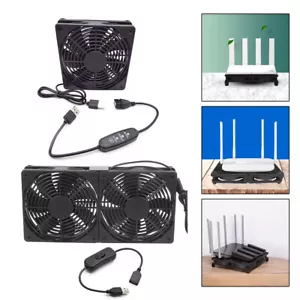 120mm 5V USB Cooling Fan Cooler with Speed Controller for PC Router Modem TV Box - Picture 1 of 28