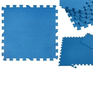 TAPPETINO EVA SOTTO PISCINA 9 PZ PIASTRELLE 50X50 CM SPESSE 3 MM MORBIDE ANTISCI - Foto 1 di 8