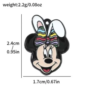 20 Stck. Mickey Emaille Metall Charms Anhänger zum Selbermachen Schlüssel Schmuckherstellung - Bild 1 von 1