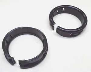 x2 OCB 1500 2883 1-1/2" HOLE HEYCO BLK NYLON OPEN CLOSED BUSHING CABLE GROMMET - Picture 1 of 16