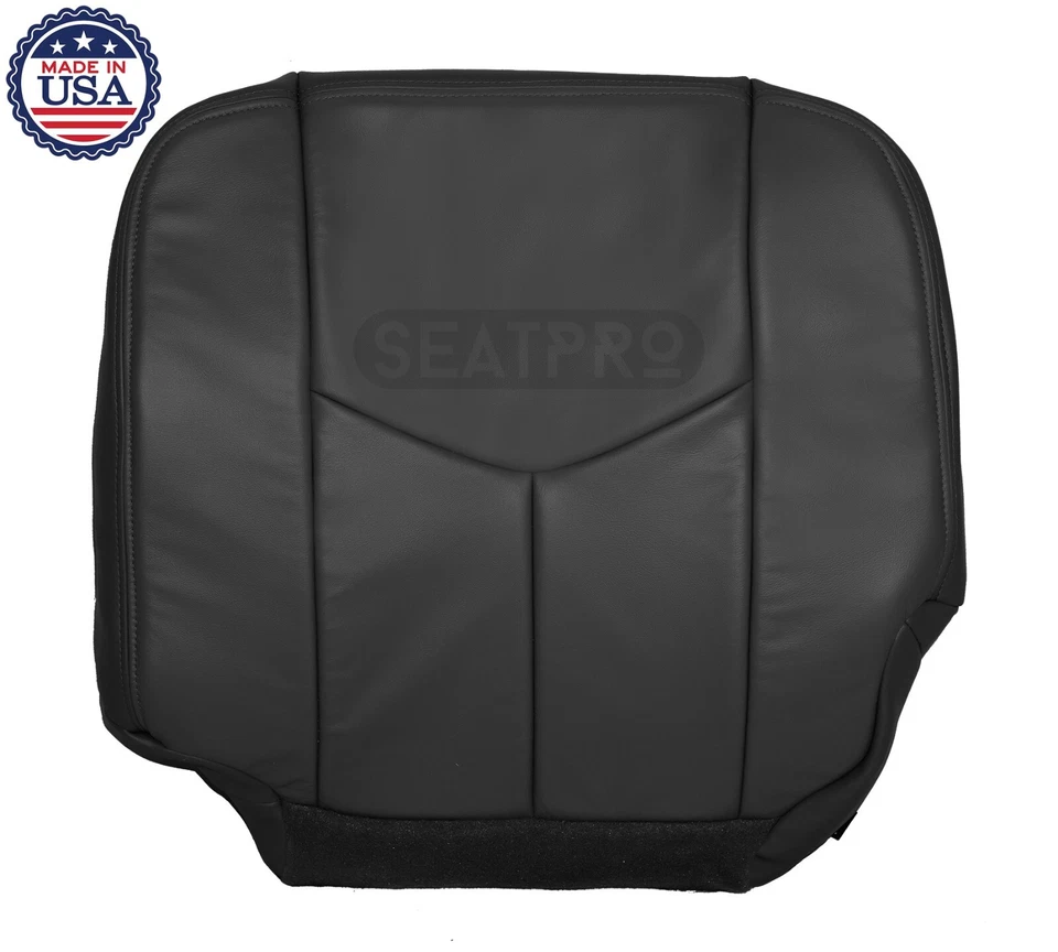 Cubierta de asiento inferior delantera de cuero gris oscuro para Chevy Avalanche 1500 Z71 2003-2004 Foto 1 de 4