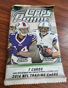 2014 Topps Prime Football 7 Card Retail Pack - See complete checklist within lot - Picture 1 of 6