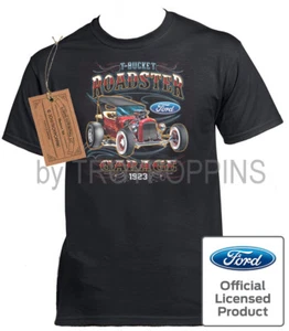 1-CAMISETA GRÁFICA PARA HOMBRE WEAR-ROADSTER GARAJE FORD T-BUCKET 1923 COCHE CLÁSICO SHOW - Imagen 1 de 6