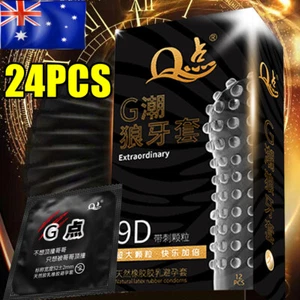 24Pcs Condoms Tight 52Mm Spike Small Size Ultra Thin Latex Condom Men Products - Picture 1 of 6