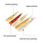 5 pièces couteau de polissage brûleur à agate naturelle coupe-bijoux outils de fabrication