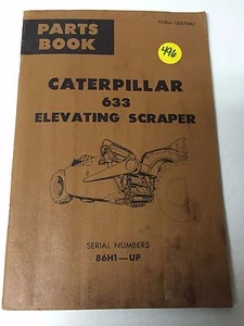 CATERPILLAR 633 RASCHIETTO ELEVATORE LIBRETTO RICAMBI 86H1-UP DICEMBRE 1966 *SPEDIZIONE GRATUITA* - Foto 1 di 3