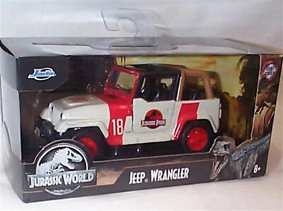 Jeep Wrangler Jurassic World 1-32 Diecast model Scale New in Box Jada  - Image 1 of 2