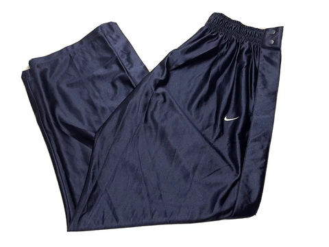 Vintage Men's Nike Team Syracuse Orange Tearaway Pants Size XL Navy Blue Y2K Cover