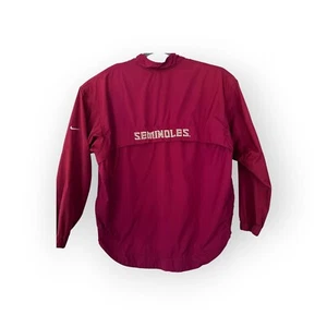 FSU Nike On-Field Florida State Seminoles Lightweight 1/4 Zip Jacket Men’s M - Picture 1 of 8