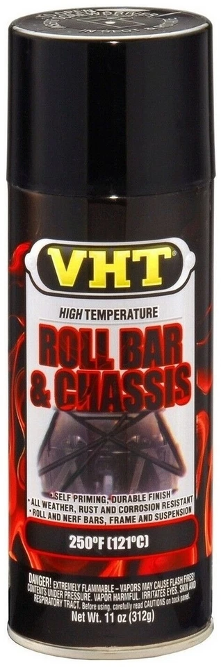 SHERWIN-WILLIAMS SP670 GLOSS BLACK ROLL BAR & CHASSIS HIGH TEMPERATURE SPRAY PAINT