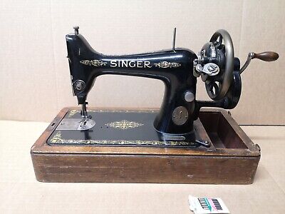 Singer 99k Hand Crank Sewing Machine Vintage Antique 1455 • 122.30€