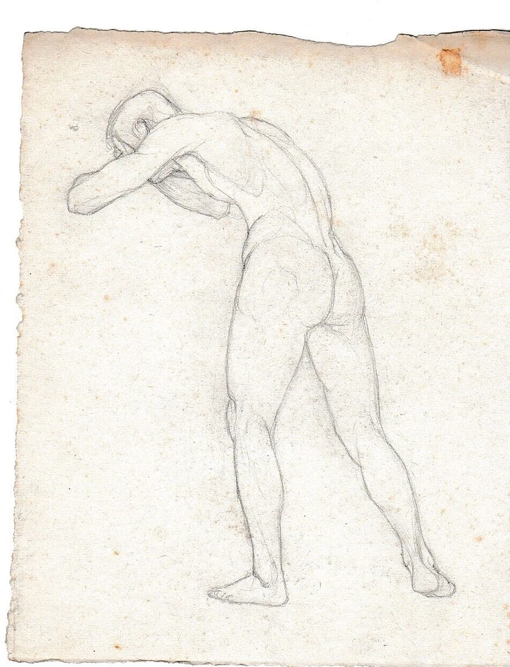 DESSIN ANCIEN MICHEL DUMAS FOND D'ATELIER ELEVE D'INGRES - Photo 1/1