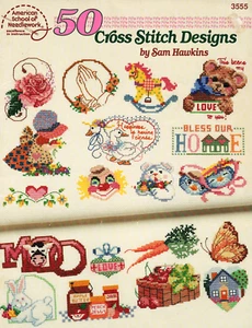 Folleto Sam Hawkins ""50 DISEÑOS"" Country Mini Patrón Punto de Cruz Patrón - Imagen 1 de 2