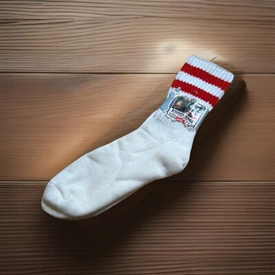 Calcetines tubo vintage para hombre Pros Choice Hanes etiqueta roja 10-13 rayas años 80 NOS rojos Foto 1 de 4