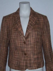 VIA CONDOTTI MULTI-COLORED TWEED SUIT JACKET & SKIRT SIZE 6 WOMEN'S - Picture 1 of 8