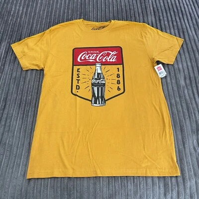 Camiseta Coca Cola Adultos Oro Promo Clásica Camisa Coca-Cola Manga Corta Foto 1 de 4