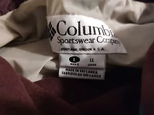 VTG Columbia 3 In 1 Packable Hood Longs Peak Winter Jacket mens s Large USA Made - Picture 1 of 5