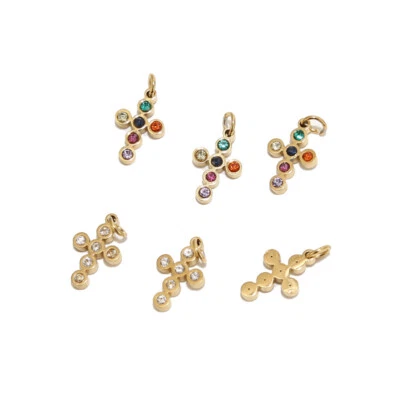 Dijes mini cruz de acero inoxidable de 10 piezas cristales cruz para hacer pendientes hágalo usted mismo Foto 1 de 4