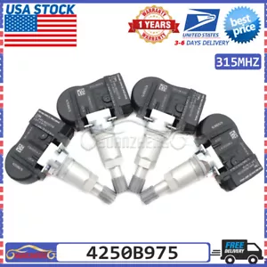 4x NEW TPMS TIRE PRESSURE SENSOR For Mitsubishi Lancer Outlander Sport 4250B975 - Picture 1 of 12