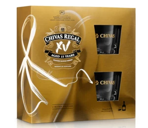 (77,34€/l) Chivas Regal XV 15 Years + 2 Gläser Blended Scotch Whisky 40% 0,7l Fl