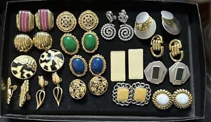 Vintage Monet Earring Lot 16 Pairs - Picture 1 of 9