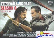 2018 Topps AMC The Walking Dead Season 8 HUGE Factory Sealed Blaster Box-HIT 