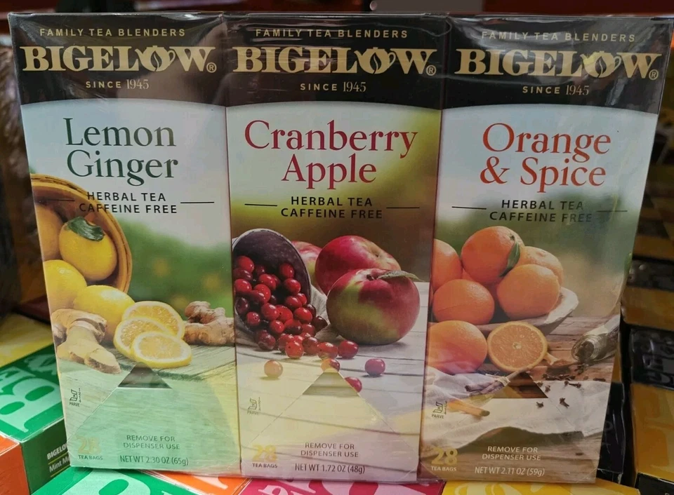 Bigelow разнообразные чайные упаковки шесть вкусов 28/коробка 168/картон 17578 - Изображение 1 из 1