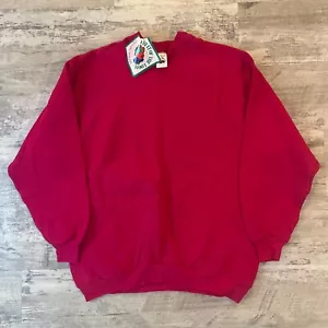 Vintage Womens Fruit of the Loom Pullover Long Sleeve Sweatshirt NWT Size Large - Picture 1 of 5