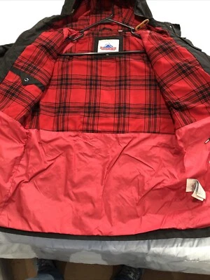 Penfield Chore Kasson 60/40 Moutain Parka Negro Búfalo Chaqueta a Cuadros Capucha Talla M Foto 1 de 4