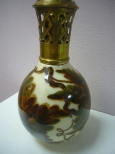 ANTIQUE LAMPE BERGER PARIS MADE IN FRANCE LIMOGES THARAUD "TO VINE LEAVES" 1948 - Picture 1 of 12