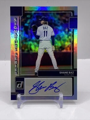 2022 Panini Donruss - Signature Series #SS-SB Shane Baz (AU, RC) - Image 1 of 2