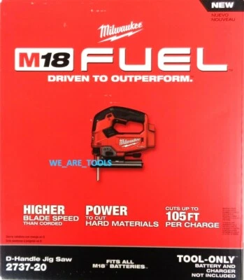 NEW IN BOX Milwaukee M18 FUEL 2737-20 Jigsaw Brushless Cordless 18 Volt 18V - Image 1 of 4