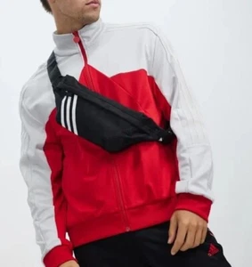 Adidas Tech Originals Bumbag Crossbody Bag Unisex Black Hip Waistpack Gym Sports - Picture 1 of 5