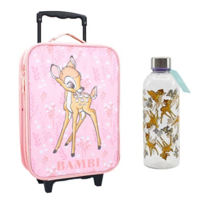 Disney Bambi Kinder 2tlg Set Trolley Kinderkoffer plus Trinkflasche 850 ml - Bild 1 von 4