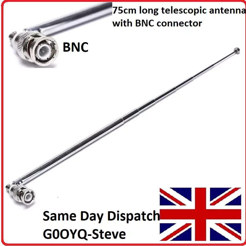 Récepteur Radio Scanner Antenne Télescopique BNC AOR ICOM UNIDEN Scanners - Bild 1 von 4