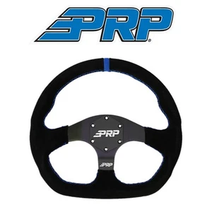 Volante de gamuza PRP Comp-R rayas azules para Polaris RZR/Can-Am Maverick - Imagen 1 de 6