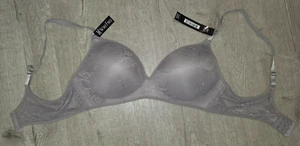 CATHERINE MALANDRINO Women's Wireless Bra - purple - Size 38C - BR3-CM124 - Picture 1 of 9