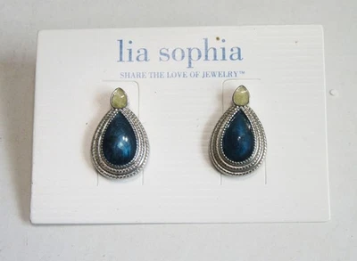 Pendientes azules de plata Lia Sophia Jewelry Foto 1 de 3