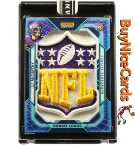 2024 J.J. McCarthy Panini Instant Rookie RC Logo Shields 1/1 # RLNS-6 Scellé - Picture 1 of 3