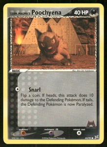 Pokemon Tcg Poochyena #65 Pokemon Team Magma & Team Aqua LP - Picture 1 of 2