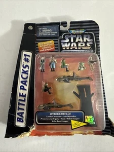 Micro Machines 1996 Battle Action Pack # 1 Speeder Bikes Rebel Alliance Yoda Neu - Bild 1 von 11