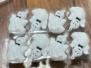 Ashland 2 4er Set Halloween Ornamente Geist trägt Glitzer Fliege - Bild 1 von 5