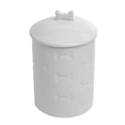 Ceramic Treat Jar, Kitchen Countertop Container for Dogs, Cats, Puppies and M... - Image 1 of 4